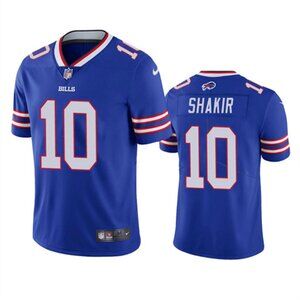 Mens Kids Youths 10 Khalil Shakir Blue Vapor Stitched Jersey